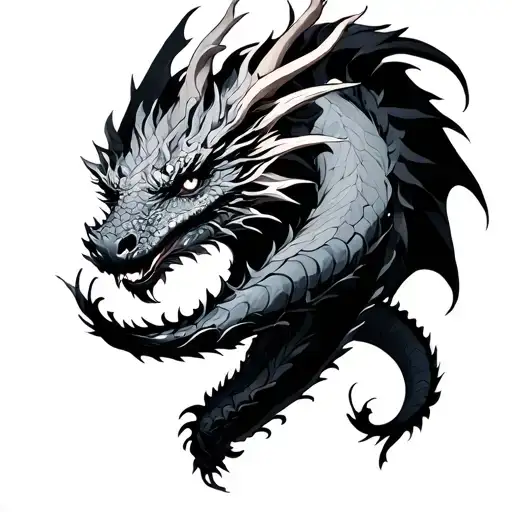 Women Arapped Arond A Dragon