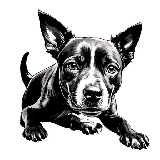 Picture And Dog Playing