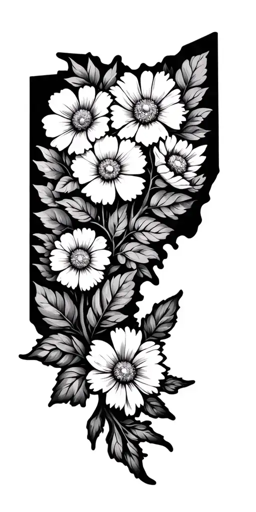 Ohio State Bird And Ohio State Flower And Family Tree Kids Flowers Intertwined