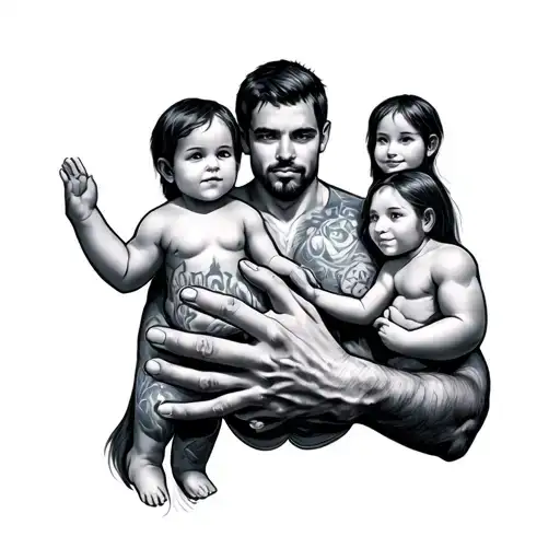 Father Separated From His 3 Kids Hand