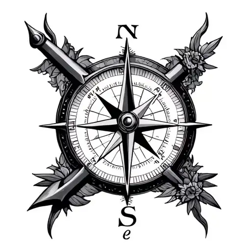 Realism Compass Spiritual With Anchor Cross