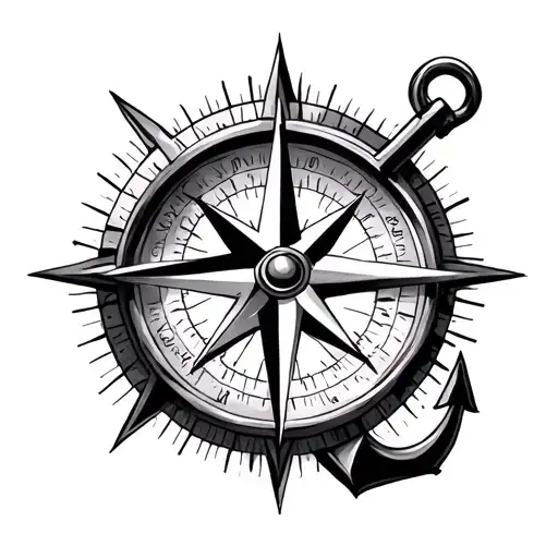 Realism Compass Spiritual With Anchor Cross