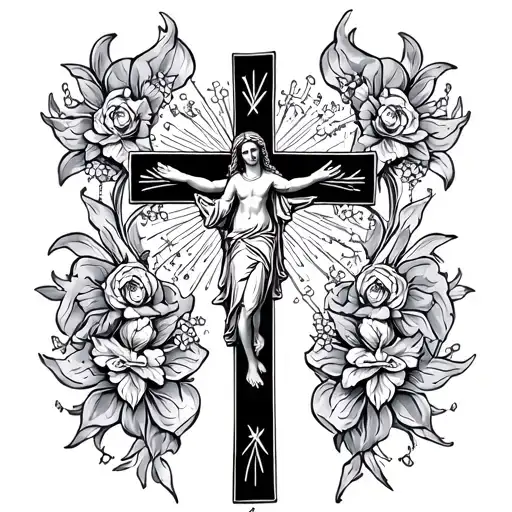 Rosary Virgin Mary Inri Cross