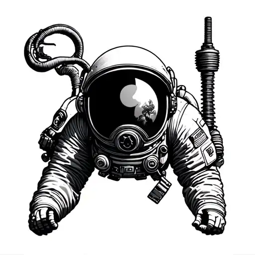 Astronaut Half Diver