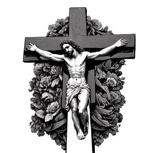 Jesus Crucifixion Full Back