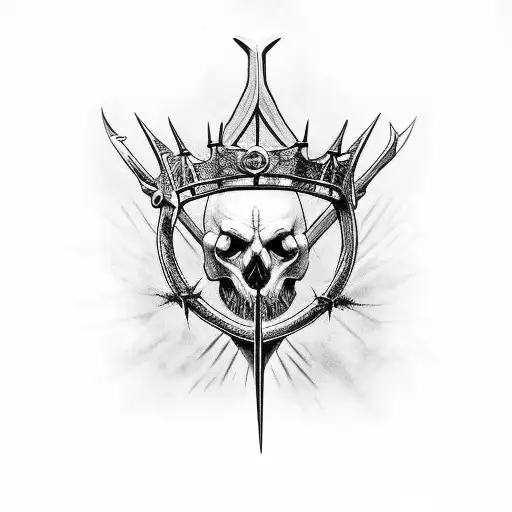 Dagger Through Crown Of Thorns