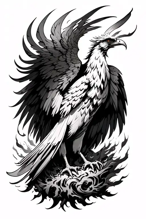 Phoenix Rising From Ashes