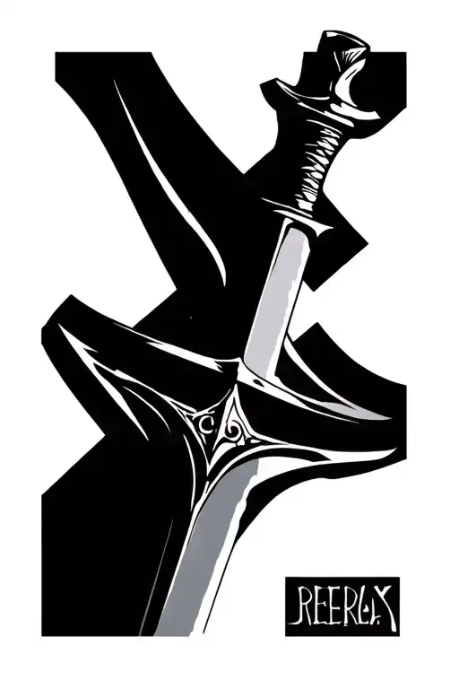 Lighting Through A Sword Going