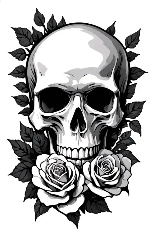 Skull And Roses