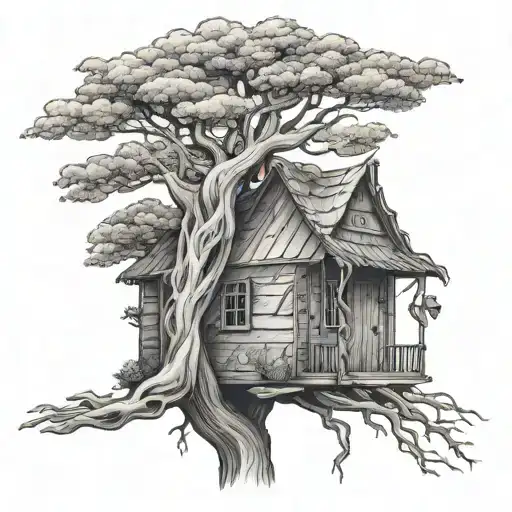 Sphin Bird Life Of Tree Small House Viking