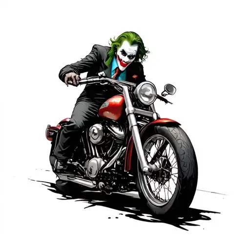 Joker On A Motorcycle