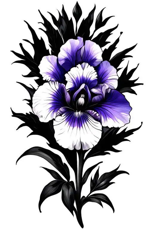 Violet Iris Primrose