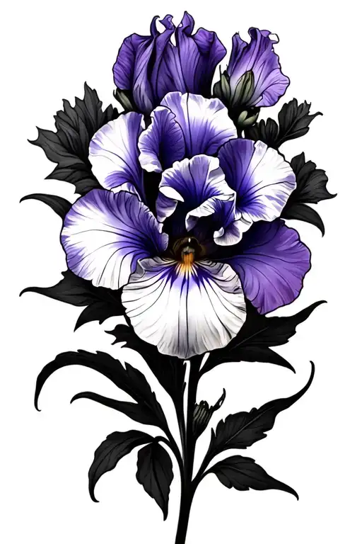 Violet Iris Primrose