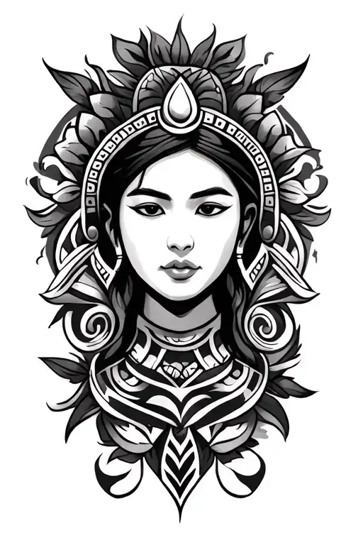 Philippines Tribal Tattoo Design Combining