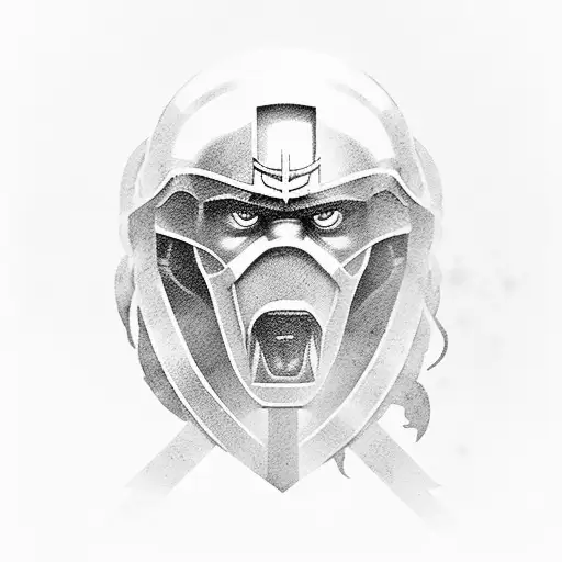 Spartan With Sea Background