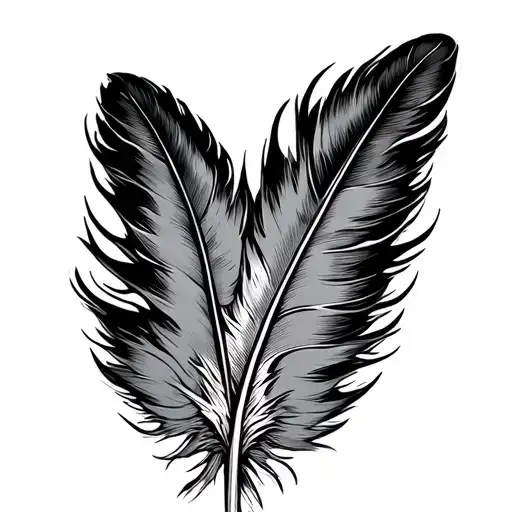 Feather With The Name Dixie