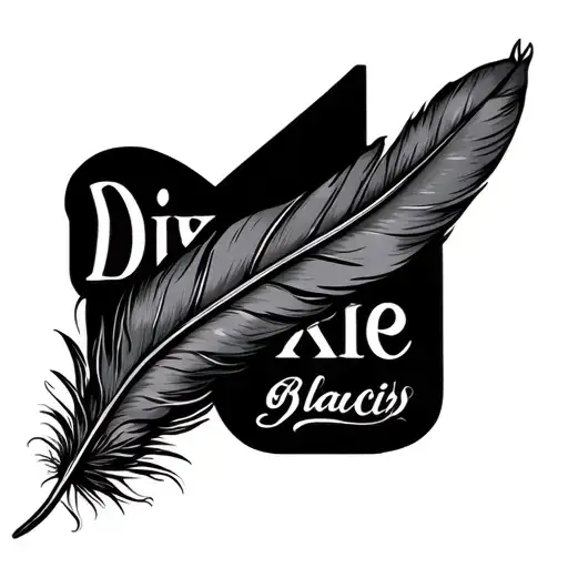 Feather With The Name Dixie