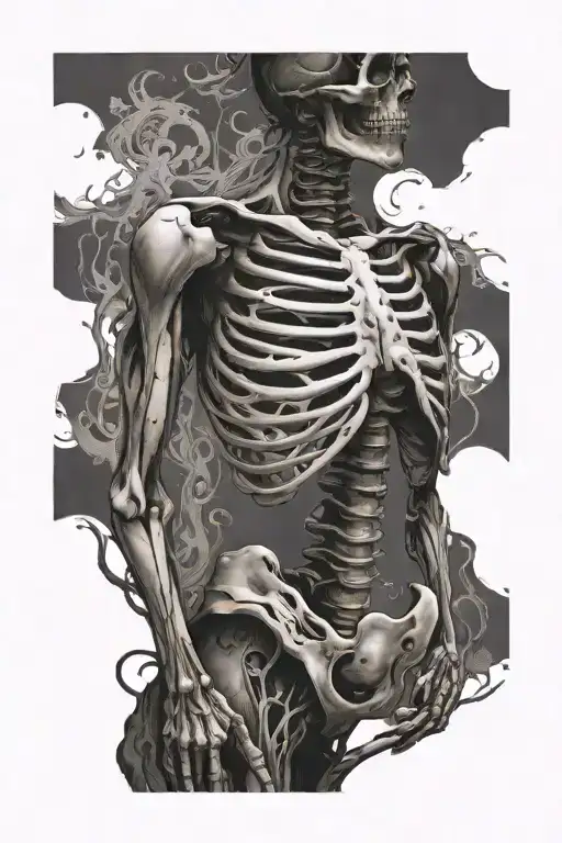 Human Torso Part Skeleton