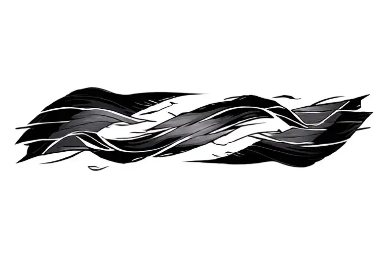 Three Horizontal Lines Only Use Black