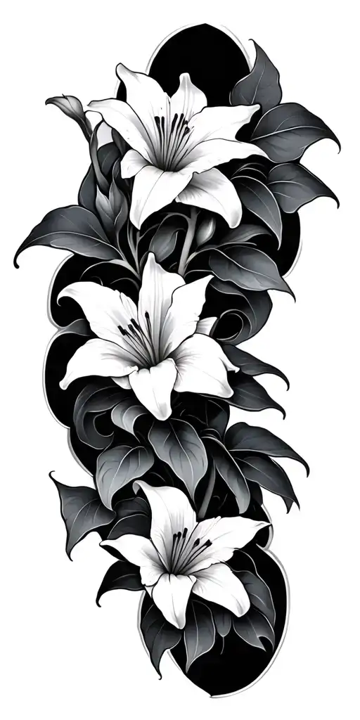 Lily Flower Vine Wrapping