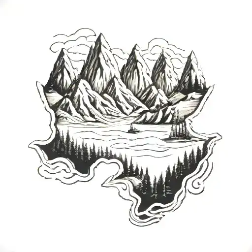 Bear Claw Marks Tearing Through A Map Of Kolyma