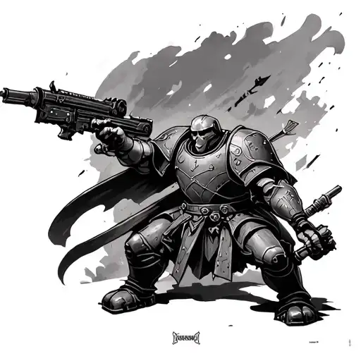 Warhammer 40K Battle Scene