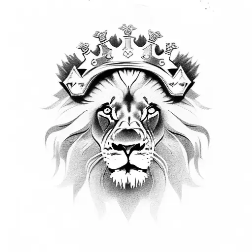 Lion With A Crown Of Thrones