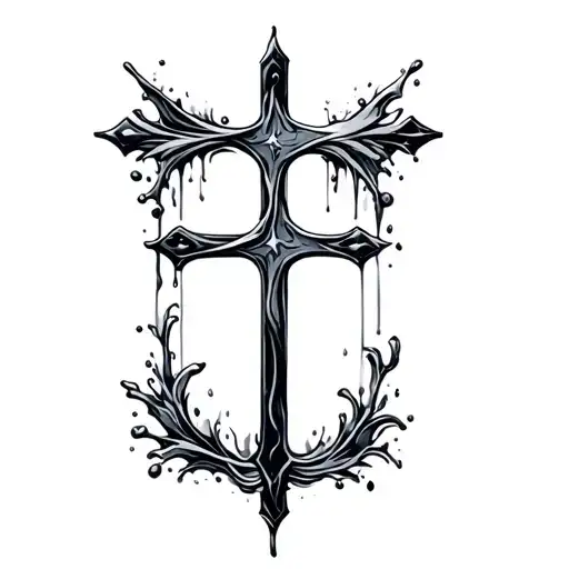 Cross With Water And