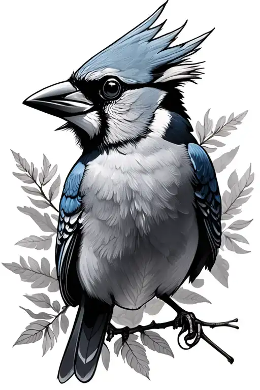 Cardinal And Blue Jay