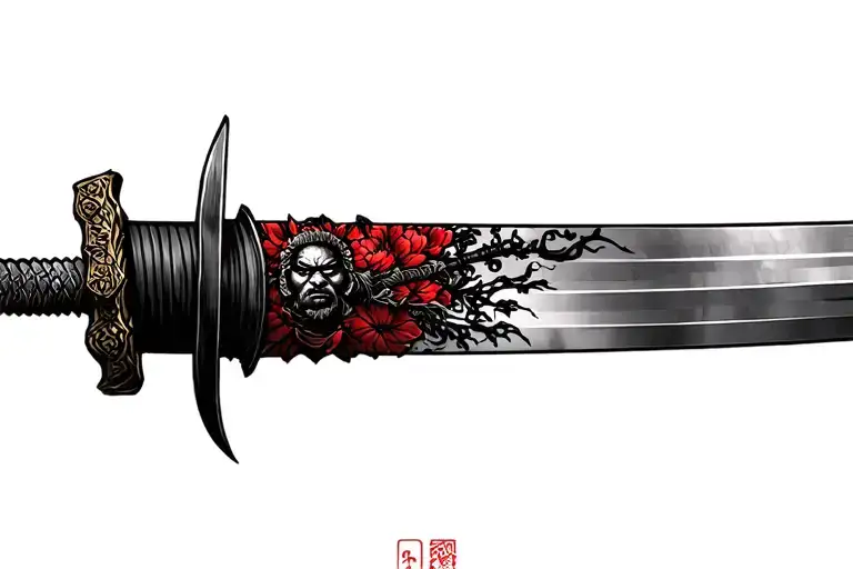 Samurai Topless With Sword