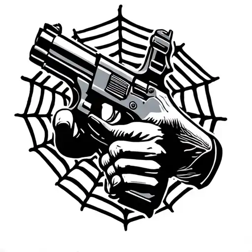 Spider Web Pistol Pointing