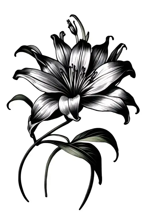 Red Spider Lily Flower Intertwined