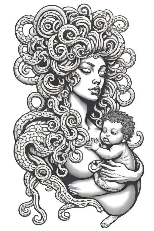 Medusa Breastfeeding A Baby