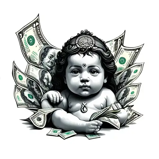 Baby God With Money
