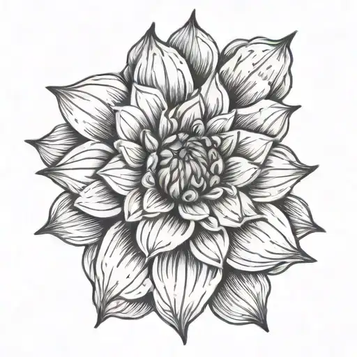 Dahlia With Word Claudia