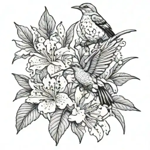 Rhododendron Birds And The Word Farfar