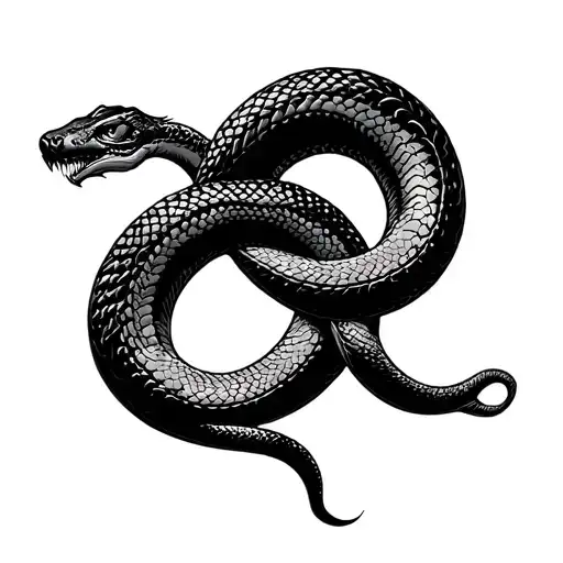 Ouroboros Snake Minimalist