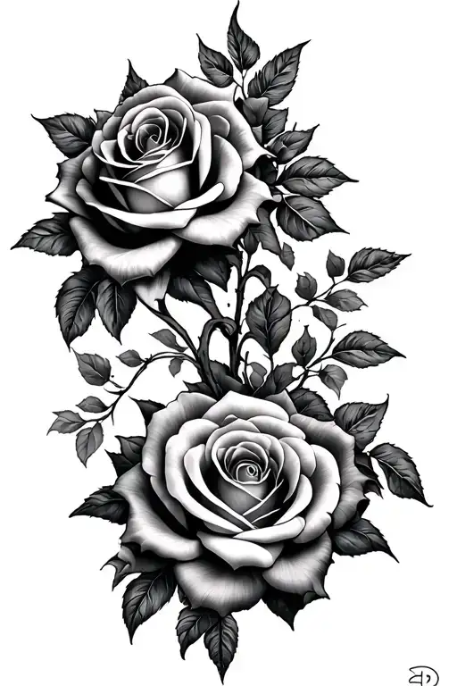 Zodiac And Roses Growing
