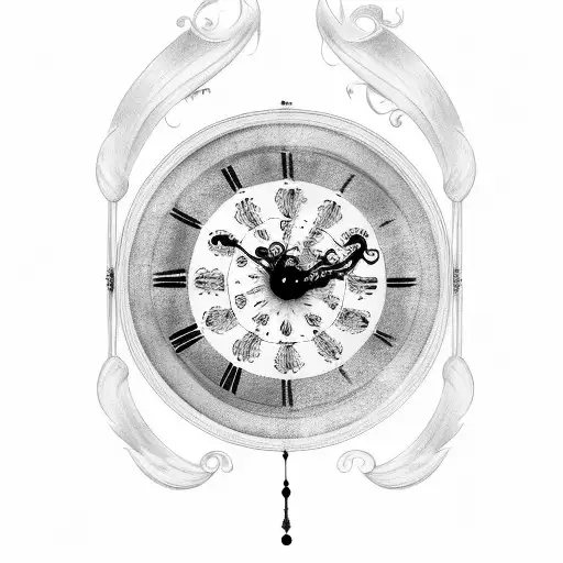 Grandfather Clock With Shading