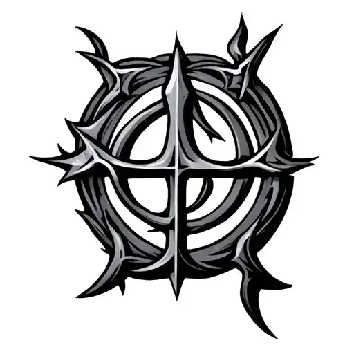 Algiz Rune Symbolizing Strength