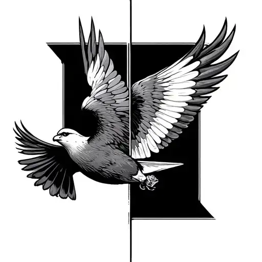 One Half Bird Other Half Plane Flying Towards