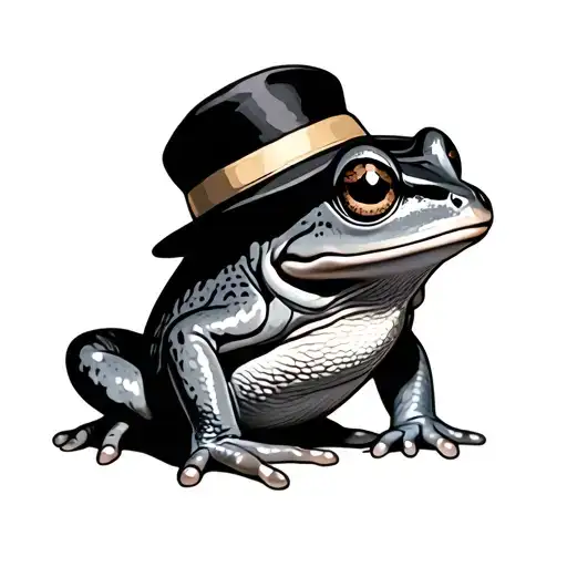 Simple Small Frog With Hat