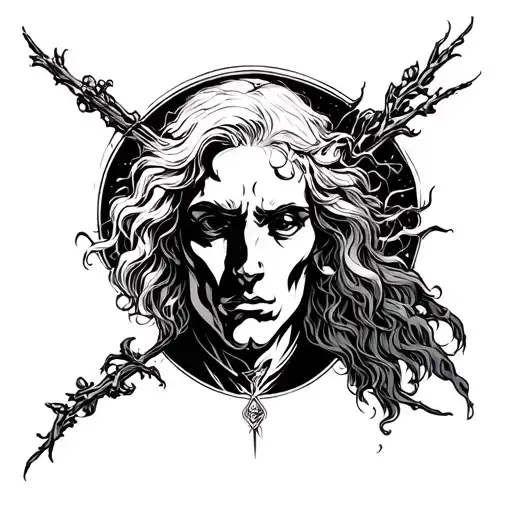 Lord Of The Mysteries Simple Line Art Inspired