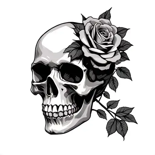 Skull And Roses