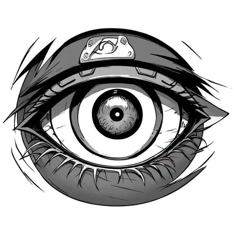 Tobi From Naruto Highlighting Sharingan Eye