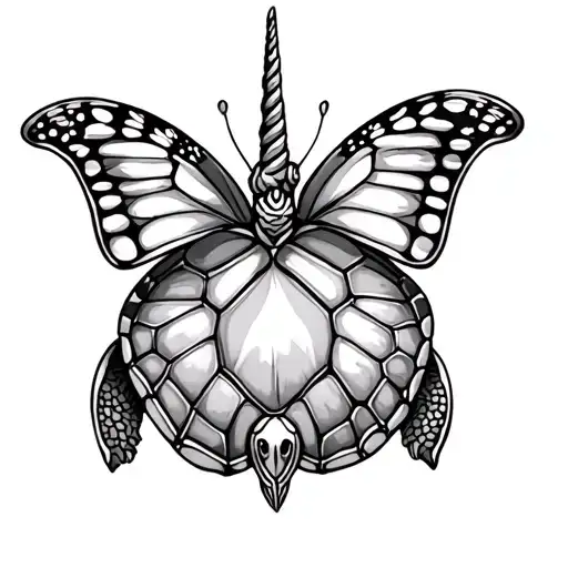 Unicorn Butterfly Turtle