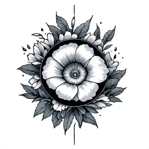 Cosmos And Morning Glory Circle