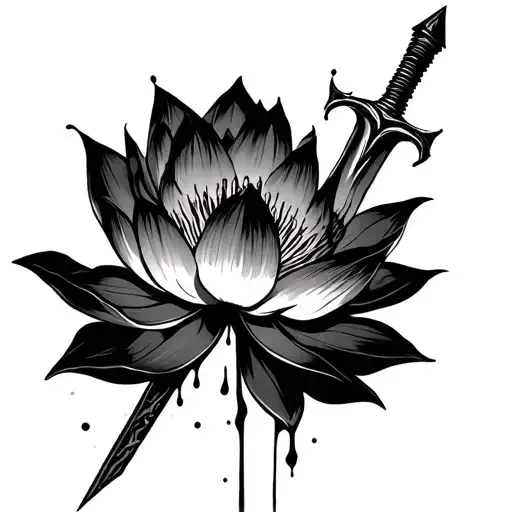 Lotus Flower Blood Sword Piercing