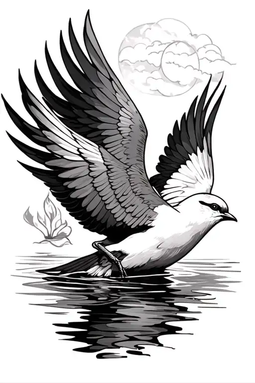 River Born Nirvana's Bird Flying