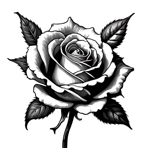 Realistic Rose Combined With Traditional Features